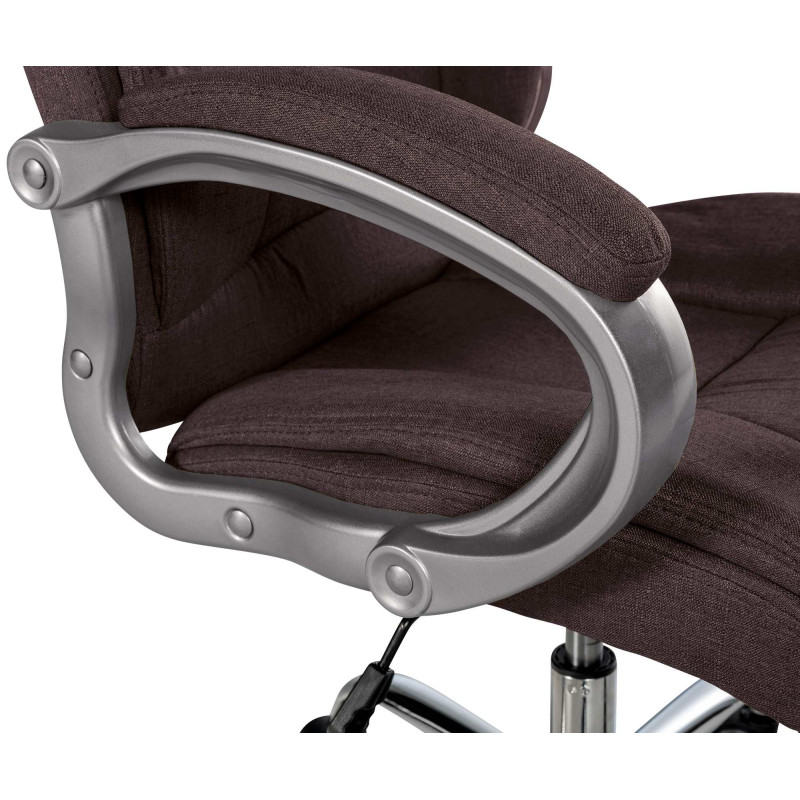 Chaise de bureau BIG Apollo en tissu brun