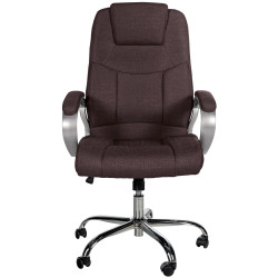 Chaise de bureau BIG Apollo en tissu brun