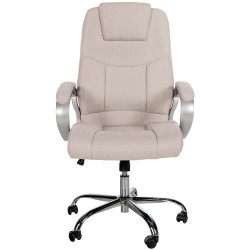 Chaise de bureau BIG Apollo en tissu crème
