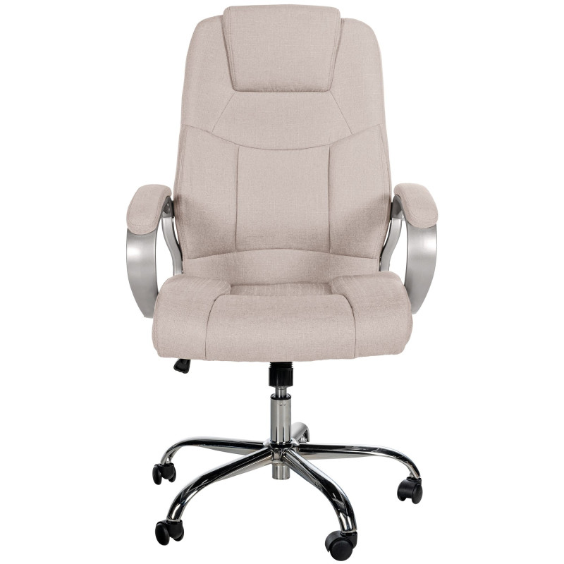 Chaise de bureau BIG Apollo en tissu crème