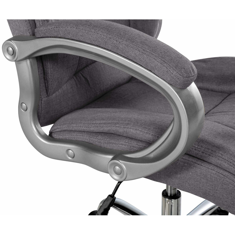Chaise de bureau BIG Apollo en tissu gris