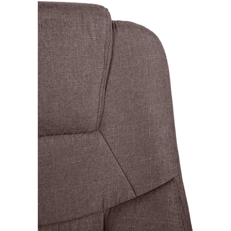 Chaise de bureau BIG Apollo en tissu taupe