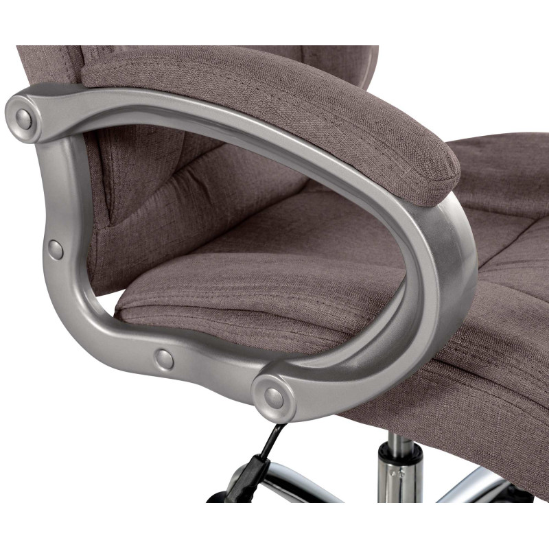 Chaise de bureau BIG Apollo en tissu taupe