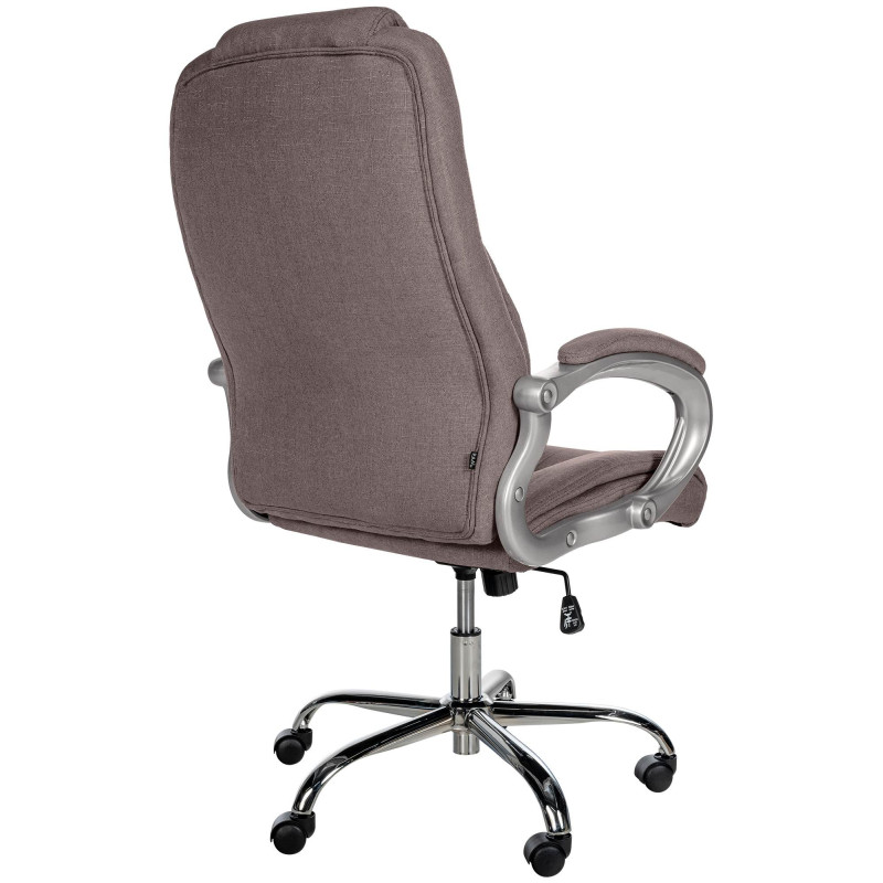 Chaise de bureau BIG Apollo en tissu taupe