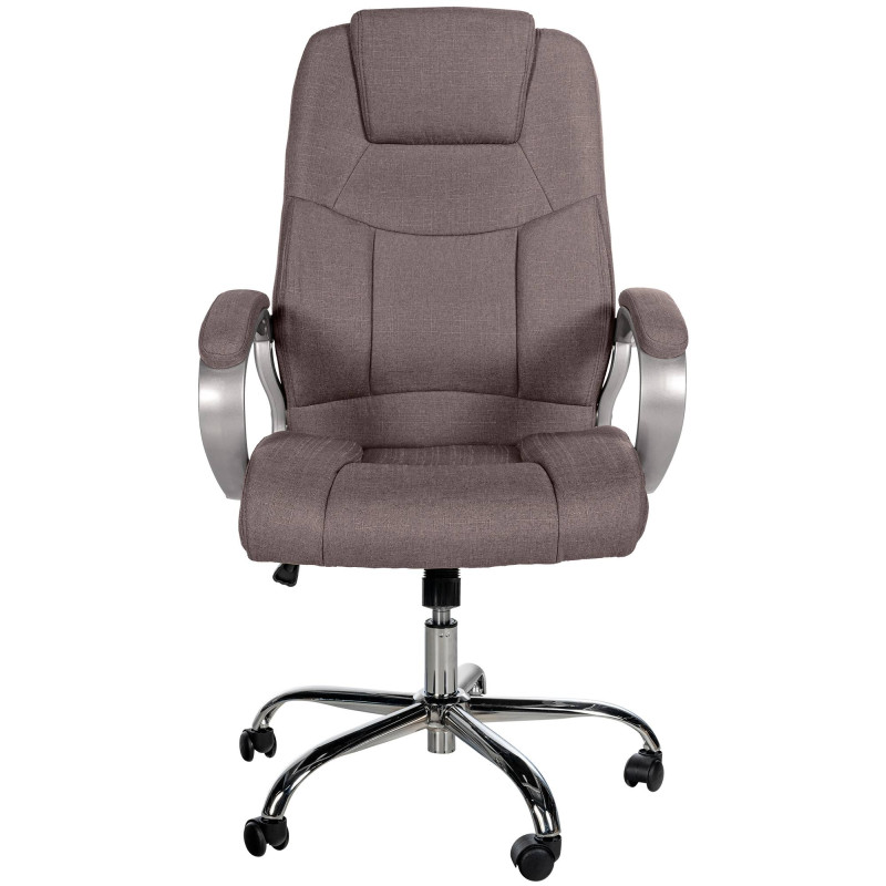 Chaise de bureau BIG Apollo en tissu taupe