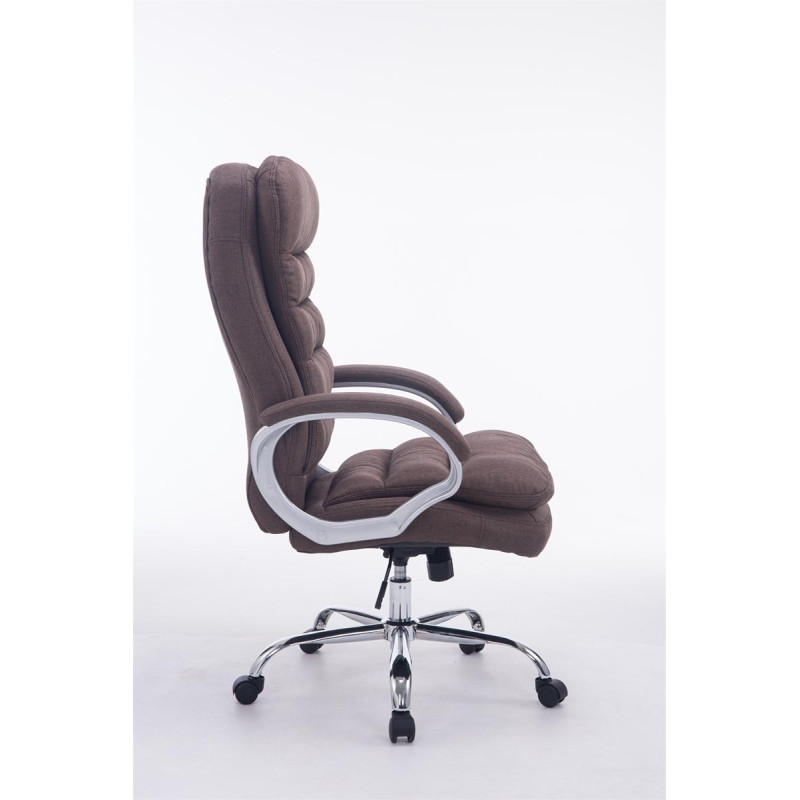 Chaise de bureau BIG Vancouver en tissu brun