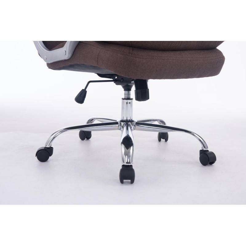 Chaise de bureau BIG Vancouver en tissu brun