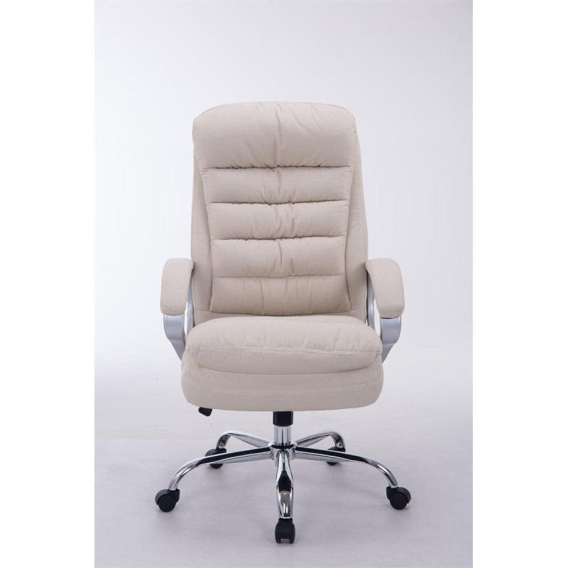 Chaise de bureau BIG Vancouver en tissu crème