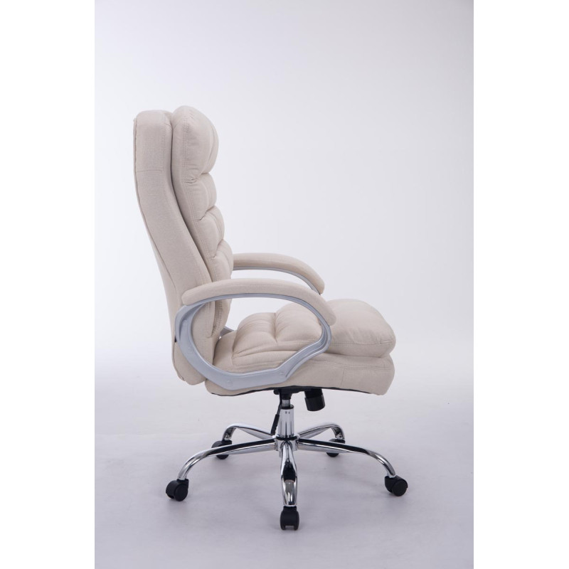 Chaise de bureau BIG Vancouver en tissu crème