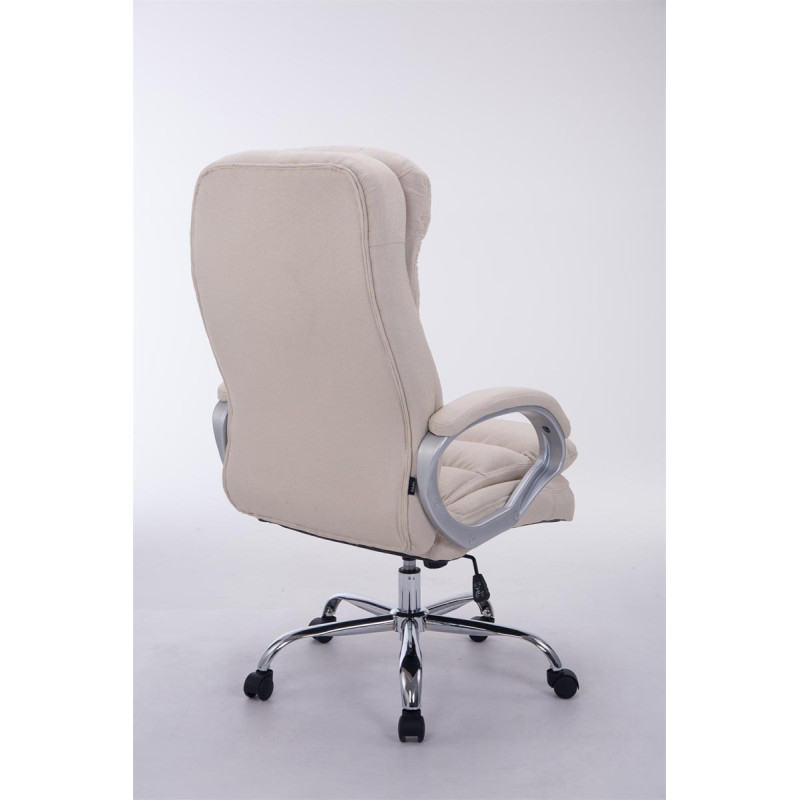 Chaise de bureau BIG Vancouver en tissu crème