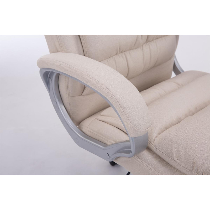 Chaise de bureau BIG Vancouver en tissu crème