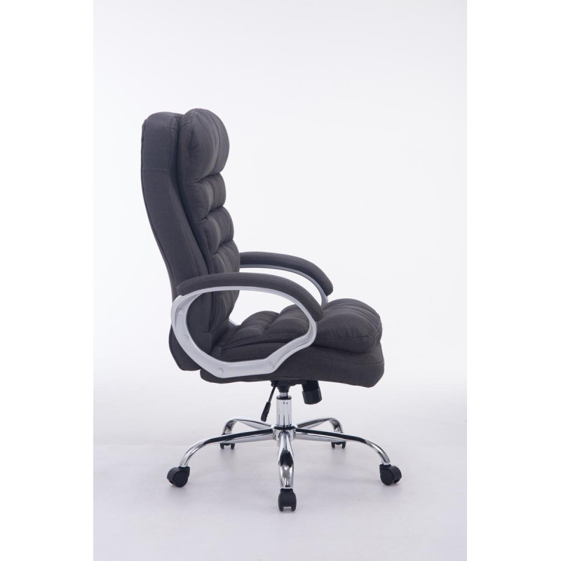 Chaise de bureau BIG Vancouver en tissu gris foncé