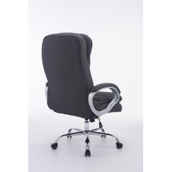 Chaise de bureau BIG Vancouver en tissu gris foncé