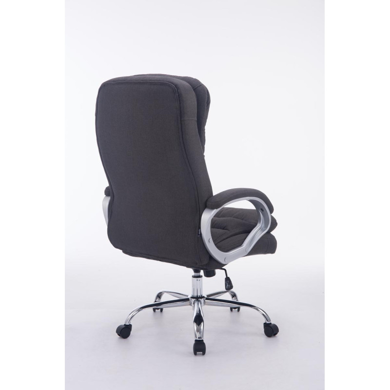 Chaise de bureau BIG Vancouver en tissu gris foncé