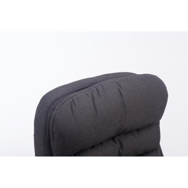 Chaise de bureau BIG Vancouver en tissu gris foncé