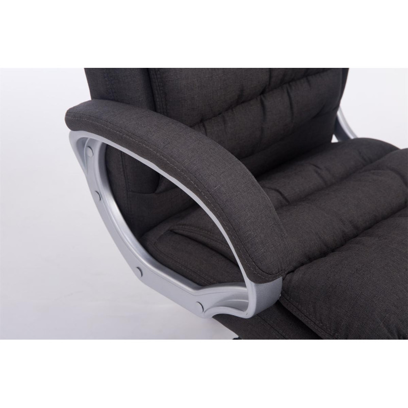 Chaise de bureau BIG Vancouver en tissu gris foncé