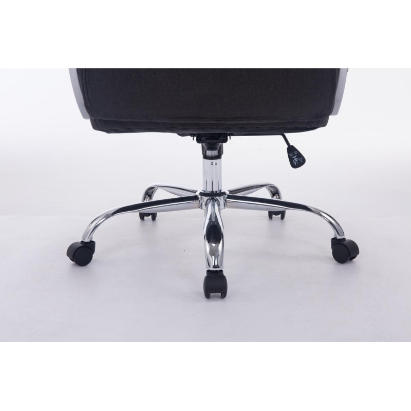 Chaise de bureau BIG Vancouver en tissu gris foncé