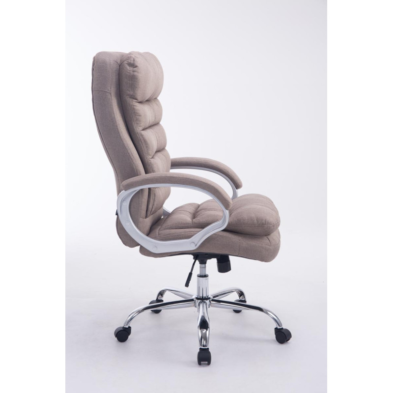 Chaise de bureau BIG Vancouver en tissu taupe