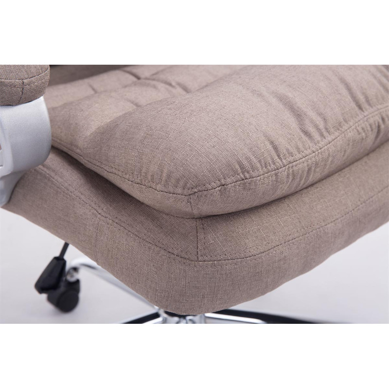 Chaise de bureau BIG Vancouver en tissu taupe