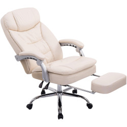 Chaise de bureau XL Troy crème