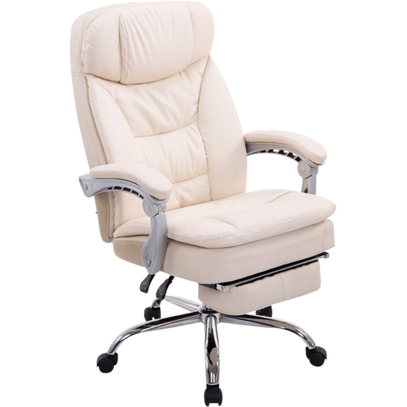 Chaise de bureau XL Troy crème