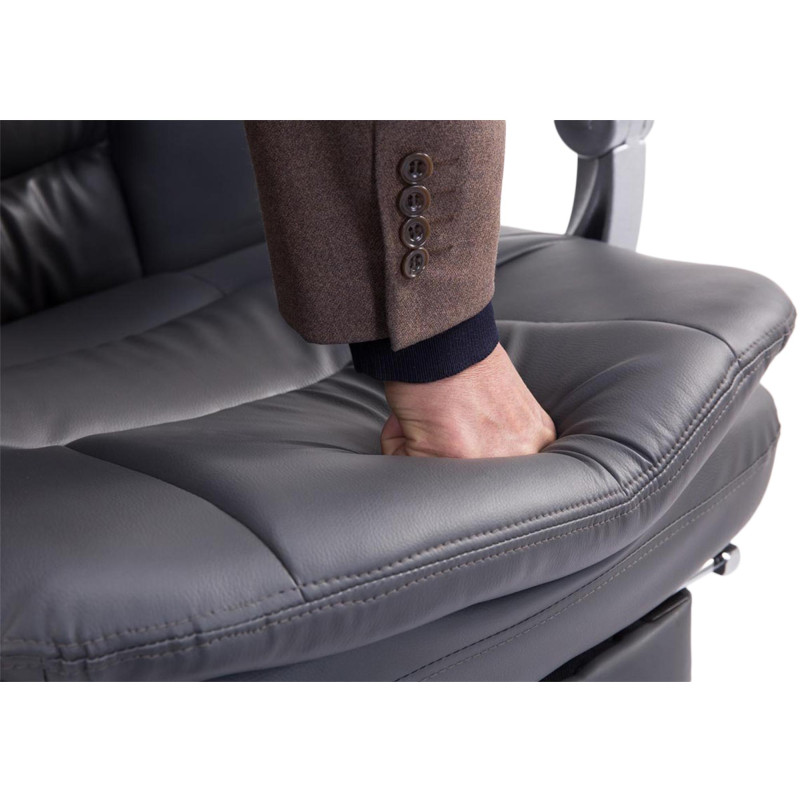 Chaise de bureau XL Troy gris