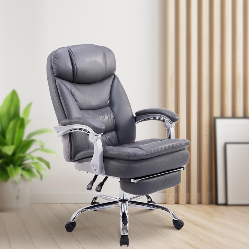 Chaise de bureau XL Troy gris