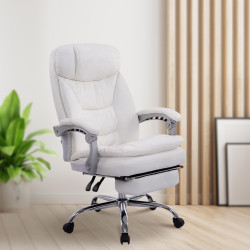 Chaise de bureau XL Troy blanc