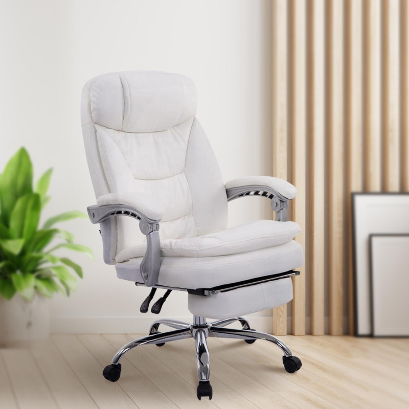 Chaise de bureau XL Troy blanc
