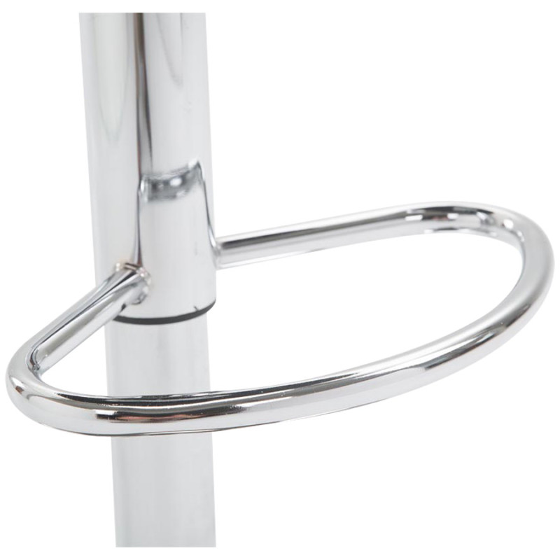 Juego de 2 taburetes de bar Lazio de piel sintética negra