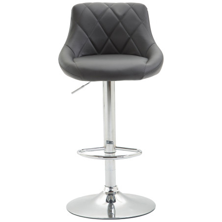 Set 2 sgabelli da bar Lazio in similpelle C grigio