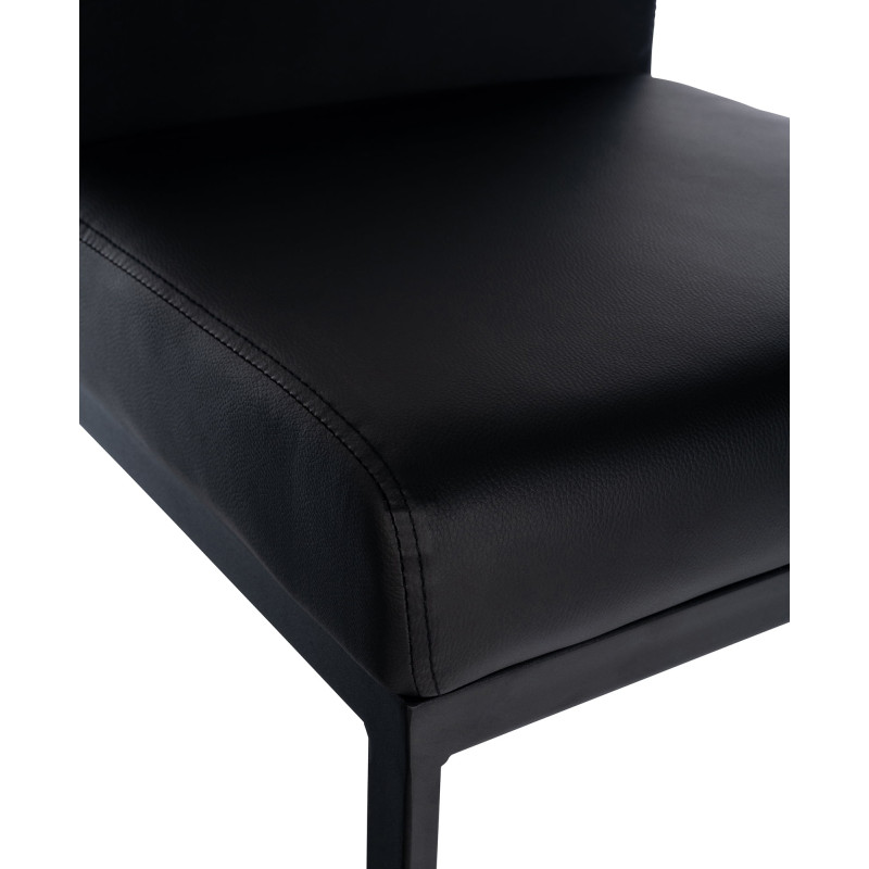 Tabouret de bar Hopewell similicuir B noir
