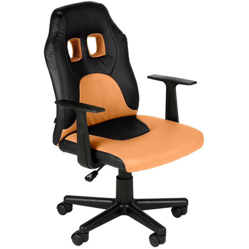Chaise de bureau pour enfants Fun noir/orange
