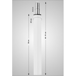 Tabouret de bar à vérin à gaz Panama, Limon, Damaso blanc