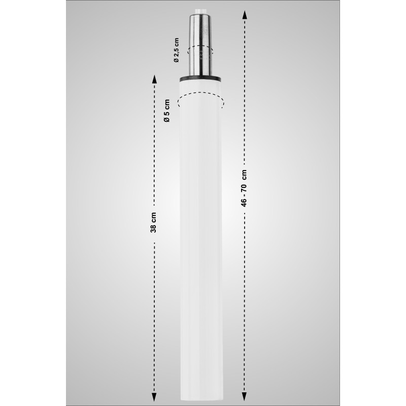 Tabouret de bar à vérin à gaz Panama, Limon, Damaso blanc