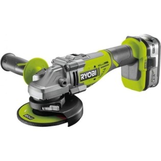 Meuleuse d'angle RYOBI 18V LithiumPlus OnePlus Brushless - 1 batterie 4,0 Ah - 1 chargeur rapide - R18AG7-140S