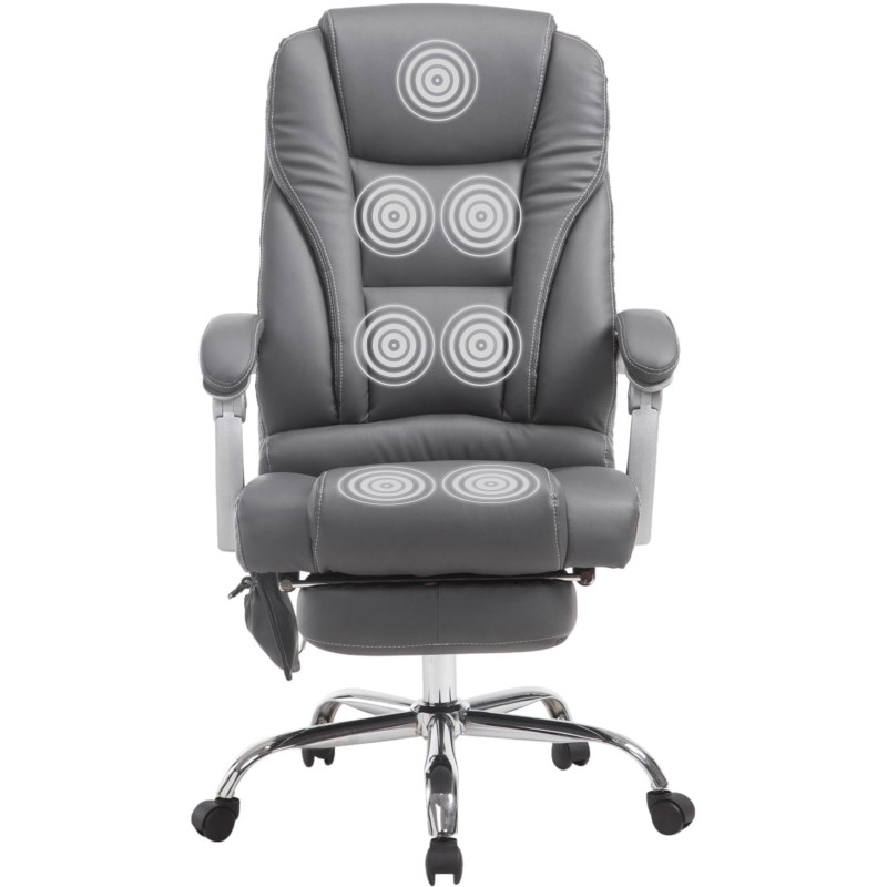 Chaise de bureau Pacific avec fonction massage gris