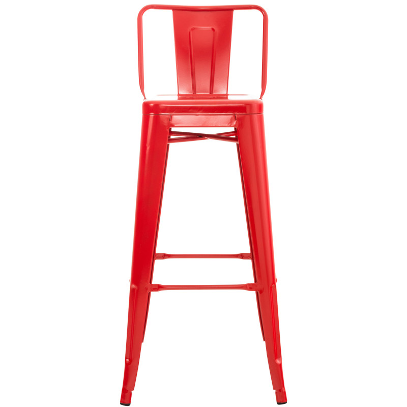 Set di 2 sgabelli da bar Mason, rossi