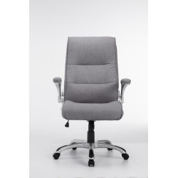 Chaise de bureau BIG Villach en tissu gris clair