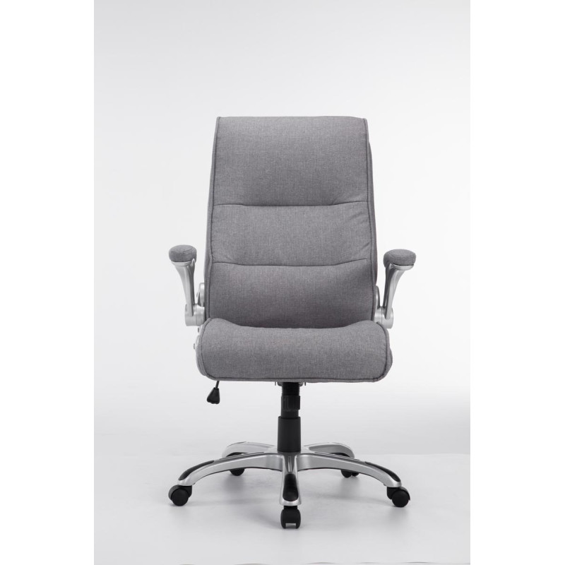 Chaise de bureau BIG Villach en tissu gris clair