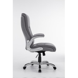 Chaise de bureau BIG Villach en tissu gris clair