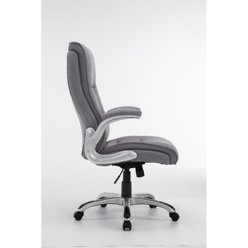 Chaise de bureau BIG Villach en tissu gris clair