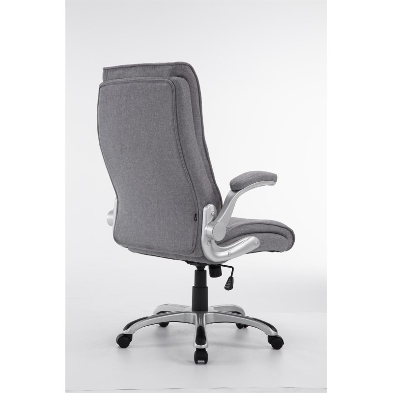 Chaise de bureau BIG Villach en tissu gris clair