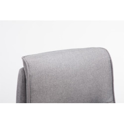 Chaise de bureau BIG Villach en tissu gris clair