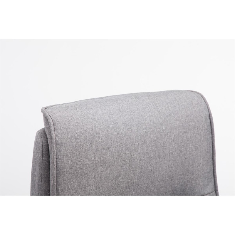 Chaise de bureau BIG Villach en tissu gris clair