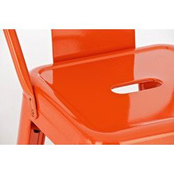 Ensemble de 2 tabourets de bar Mason orange