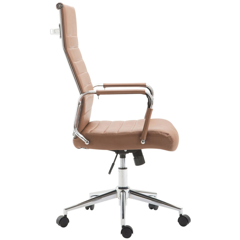 Chaise de bureau Columbus marron clair