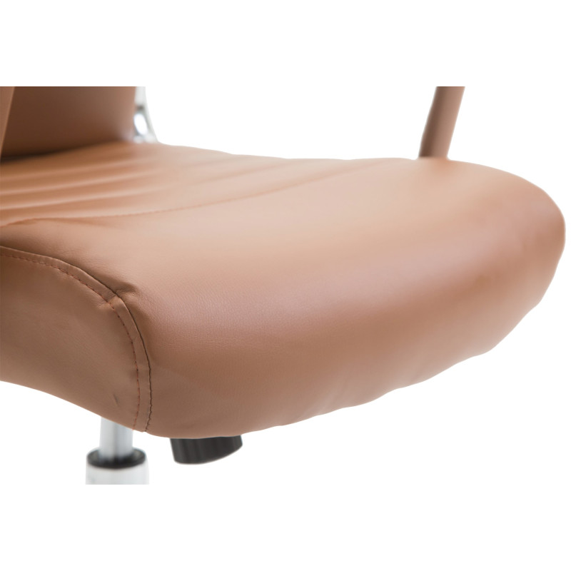 Chaise de bureau Columbus marron clair