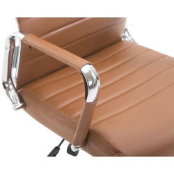 Chaise de bureau Columbus marron clair