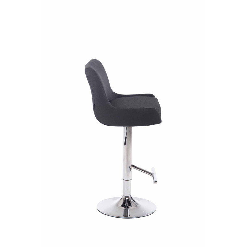 Tabouret de bar Club en tissu noir C